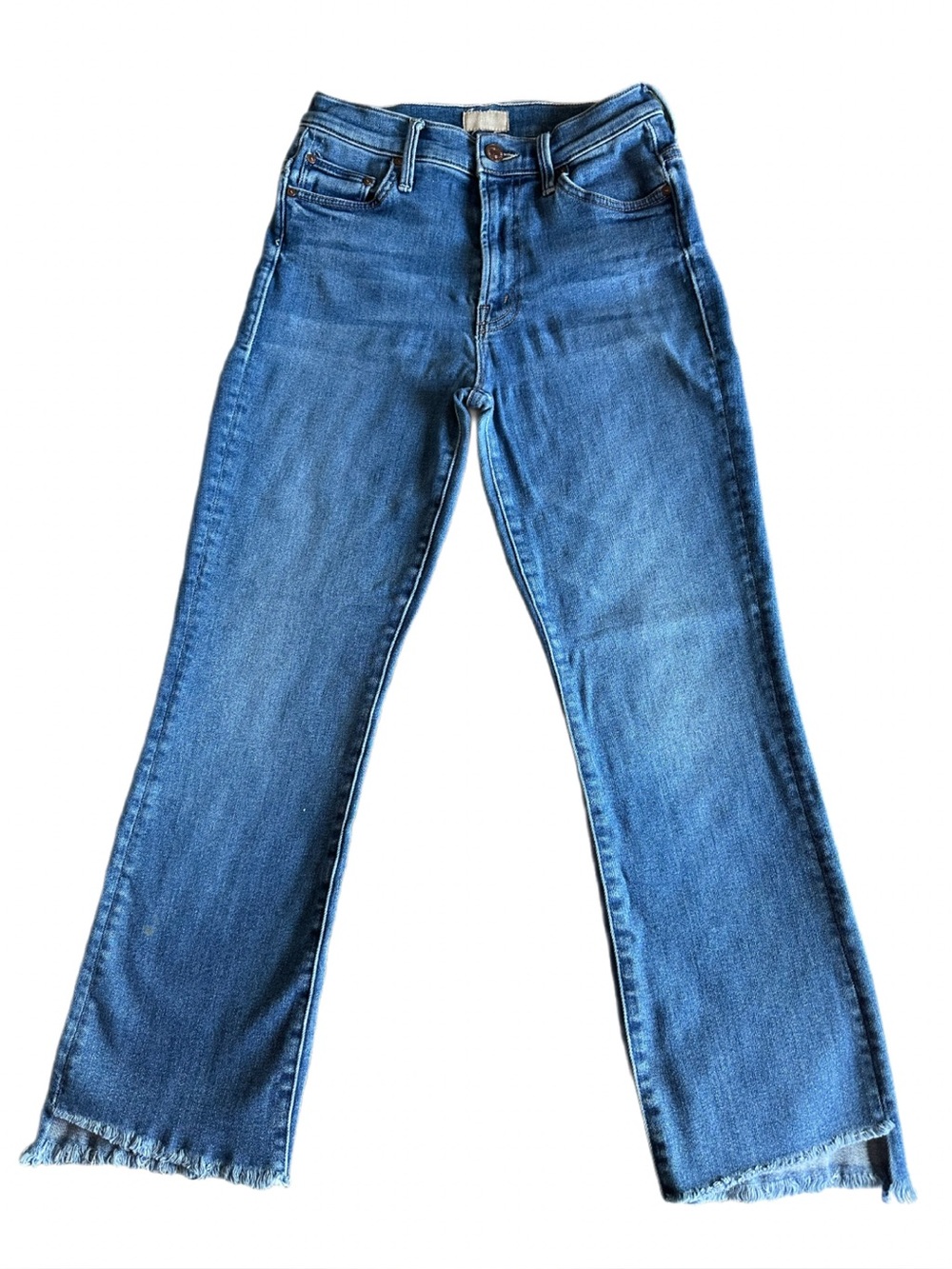 MOTHER The Insider Crop Step Fray Sweet and Sassy Wash Jeans Women’s Size 25